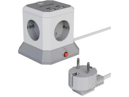 BlitzWolf BW-EC1 asztali töltő és elosztó (4x 230V, 2xUSB-A + 2x USB-C)